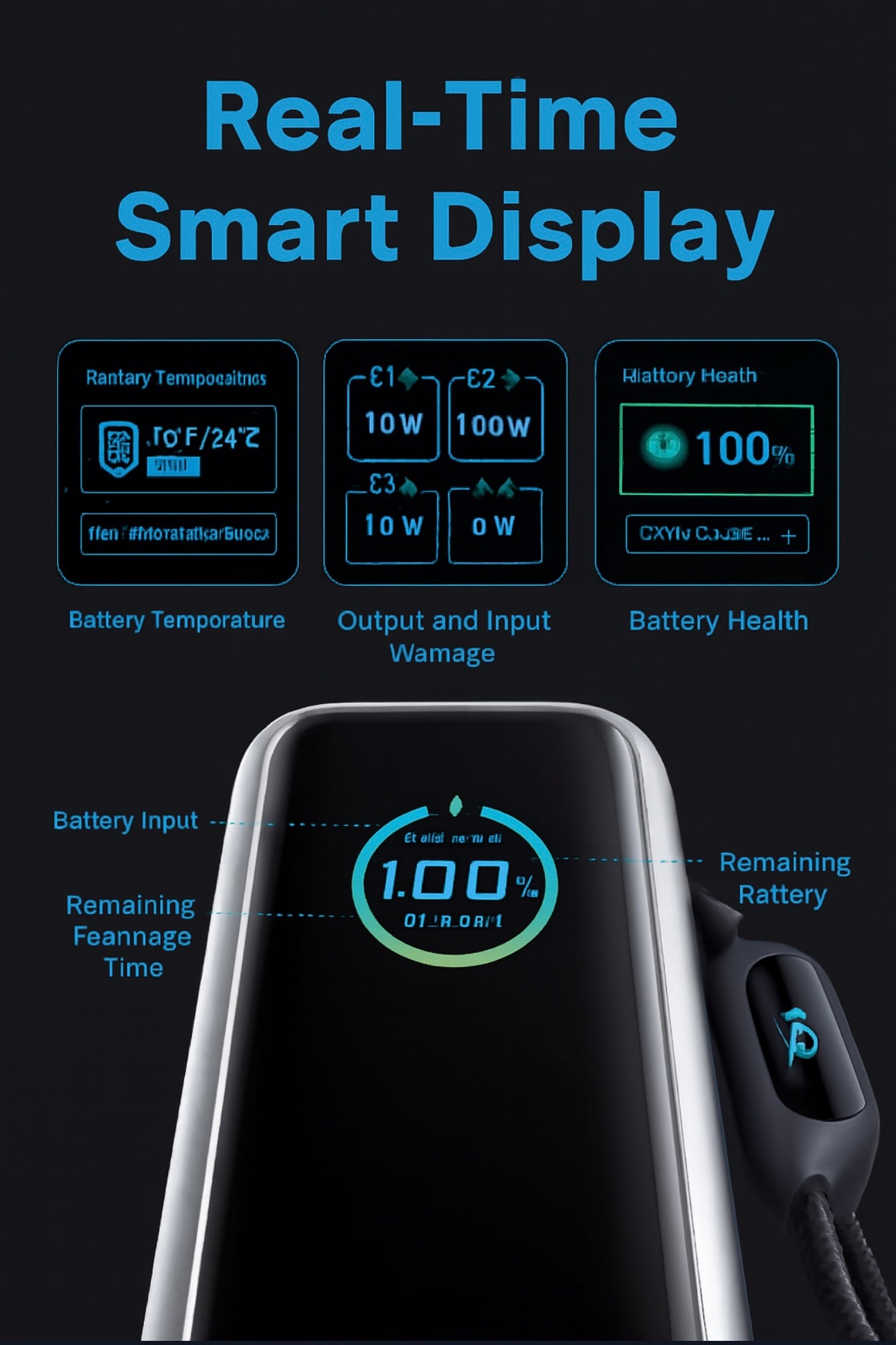 Anker 25,000mAh 100W Laptop Power Bank – Triple USB‑C, Retractable Cables, Flight‑Approved