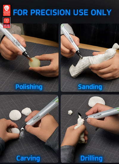 Fanttik F2 Master Mini Cordless Rotary Tool Kit – Brushless Motor, 5-Speed, 25,000 RPM, Revostor Hub, 35 Accessories – Precision Tool for 3D Printing, Sanding, Polishing, Carving & DIY Crafts