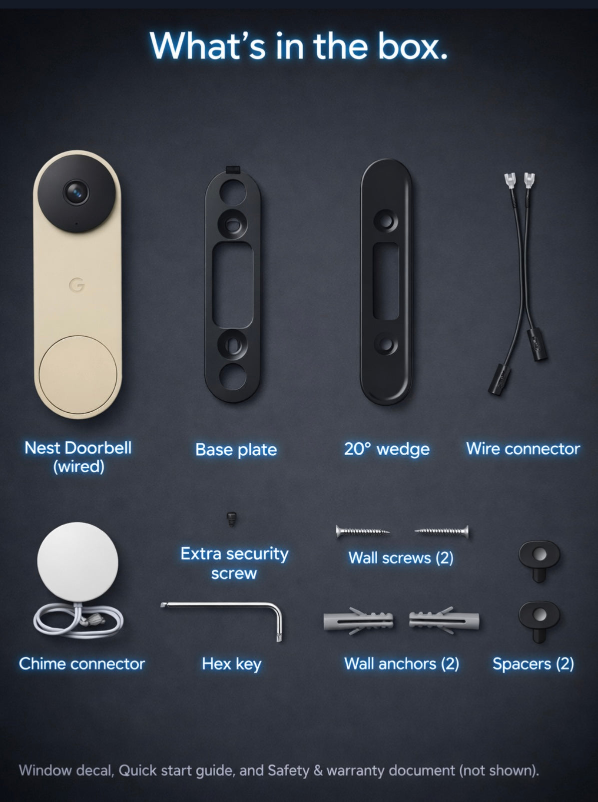 Google Nest Doorbell Wired 3rd Gen – 2K Gemini AI Security Camera
