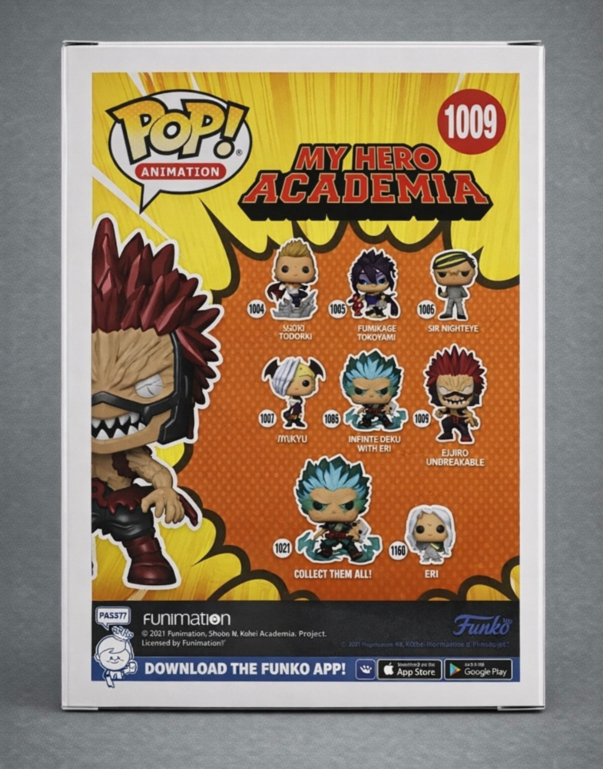 Funko Pop! My Hero Academia – Eijiro Kirishima Unbreakable (Metallic) #1009 Special Edition Exclusive