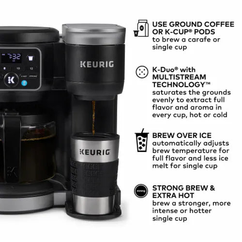 Keurig K-Dou Coffee Maker - Single Serve & Carafe Brewer With Strength Control