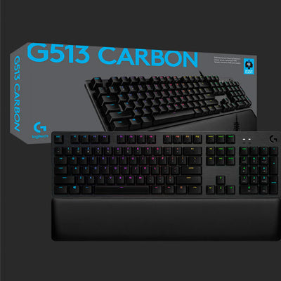Logitech G513 Carbon RGB Mechanical GAMING KEYBOARD - GX BROWN TACTILE