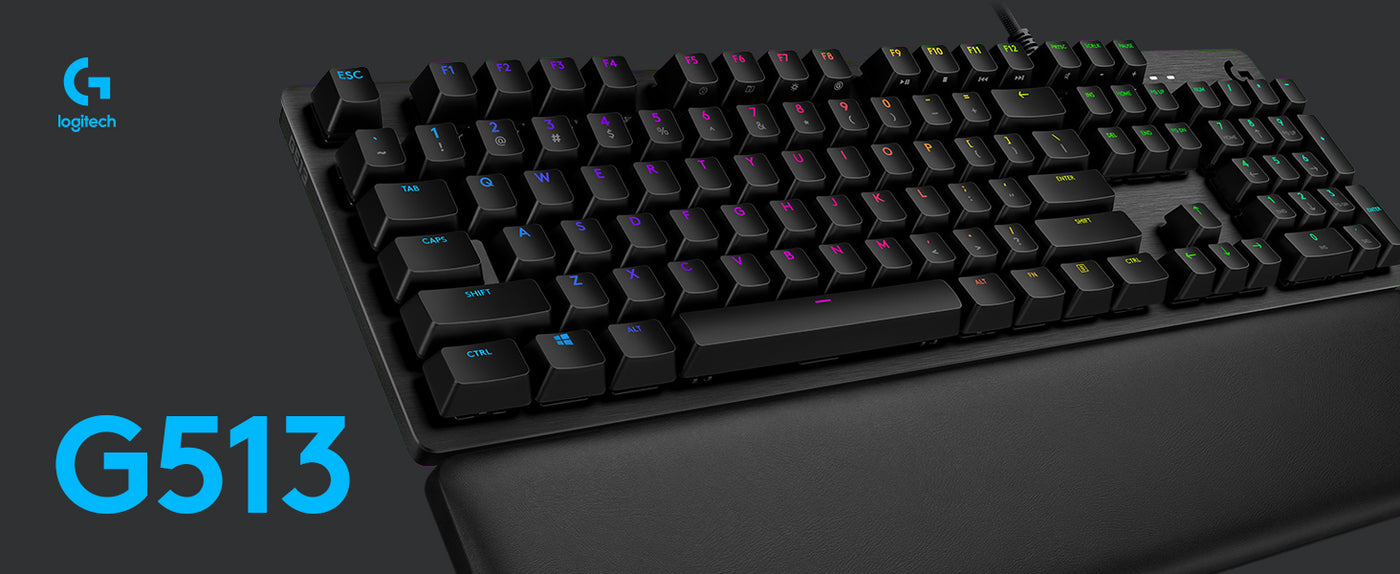 Logitech G513 Carbon RGB Mechanical GAMING KEYBOARD - GX BROWN TACTILE