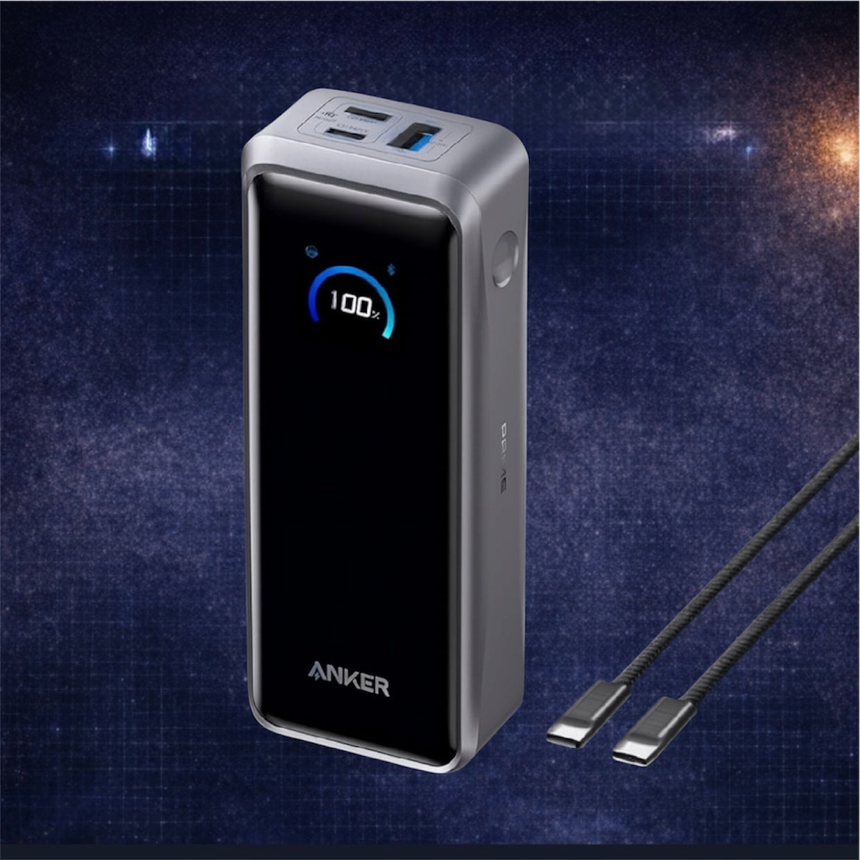 Anker Prime 26250mAh Power Bank, 300W 3-Port Portable Charger, TSA-Approved, App-Controlled USB-C PD for MacBook