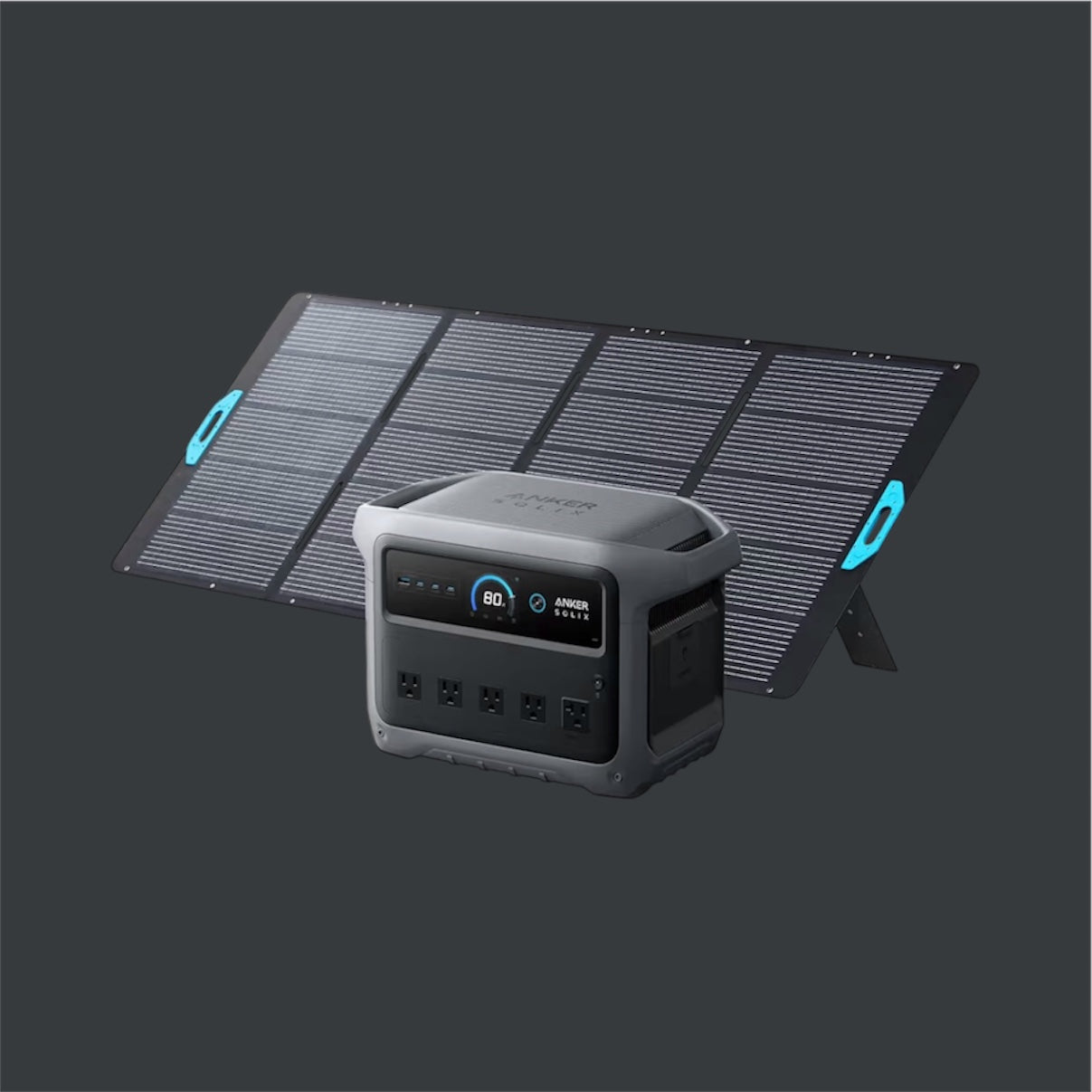 Anker SOLIX C1000 portable power station for camping and home backup" LiFePO4 battery and fast charging