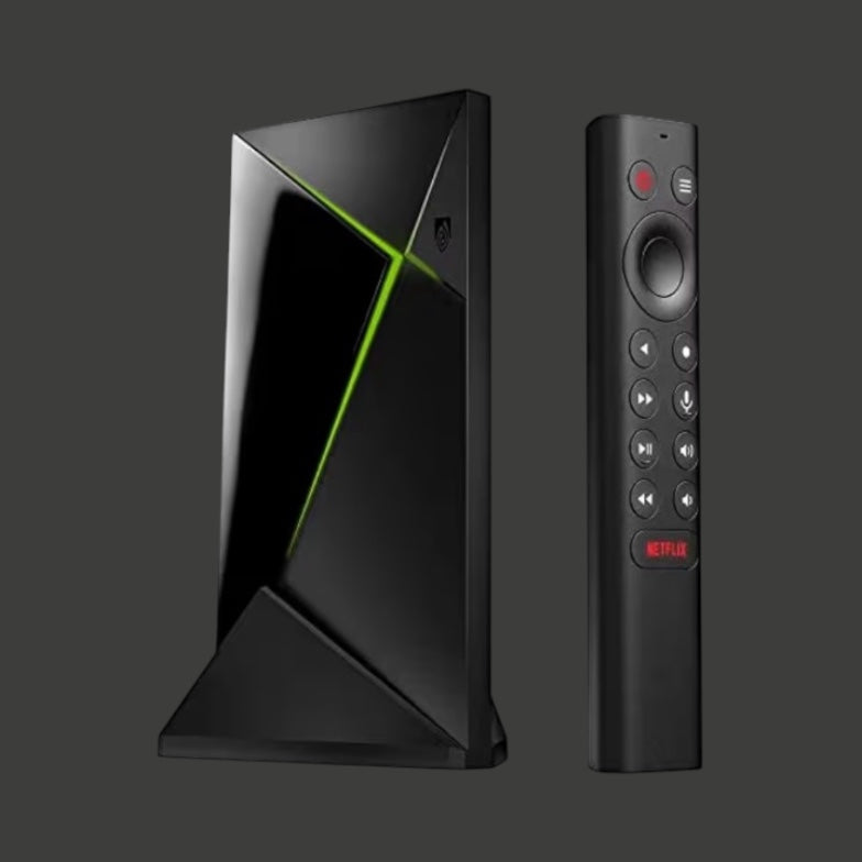 NVIDIA Shield Android TV Pro | 4K HDR Streaming Media Player, Dolby Vision, Tegra X1+, 3GB RAM, 2× USB, Works with Alexa (Model 945‑12897‑2500‑101)