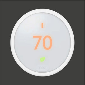 Nest Thermostat E – Programmable Smart Thermostat (T4002ES), WiFi App Control, Works with Alexa & Google Assistant, Frosted White