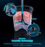 Ninja CREAMi Deluxe NC501 – 11‑in‑1 Ice Cream Maker with XL 24oz Tubs, Sorbet, Gelato, Milkshakes & Frozen Yogurt – Silver