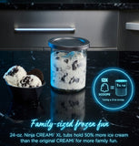Ninja CREAMi Deluxe NC501 – 11‑in‑1 Ice Cream Maker with XL 24oz Tubs, Sorbet, Gelato, Milkshakes & Frozen Yogurt – Silver