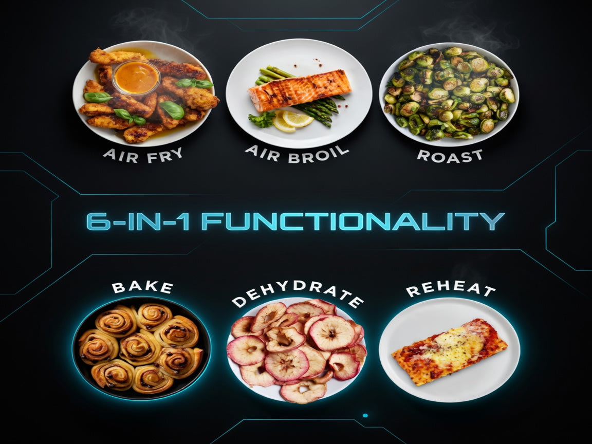 Ninja Foodi DZ201 DualZone 8QT 2‑Basket Air Fryer – 6‑in‑1 with Smart Finish & Match Cook, Roast, Broil, Dehydrate & More – Grey